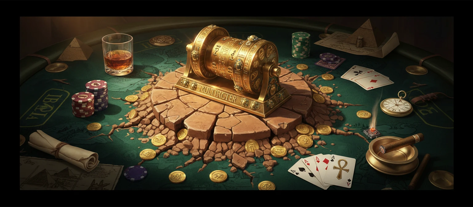 Concept image of a fair slot hosted by an unreliable casino